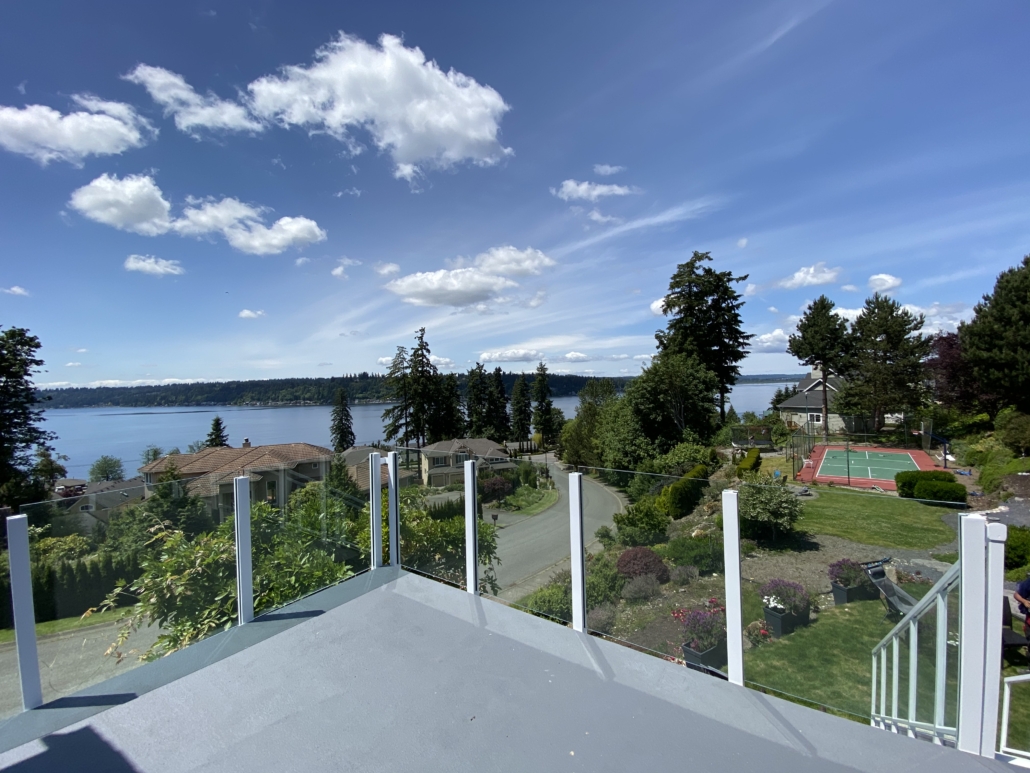 Glass Infinity Railings - KB Custom Railings, Sammamish, WA & Seattle